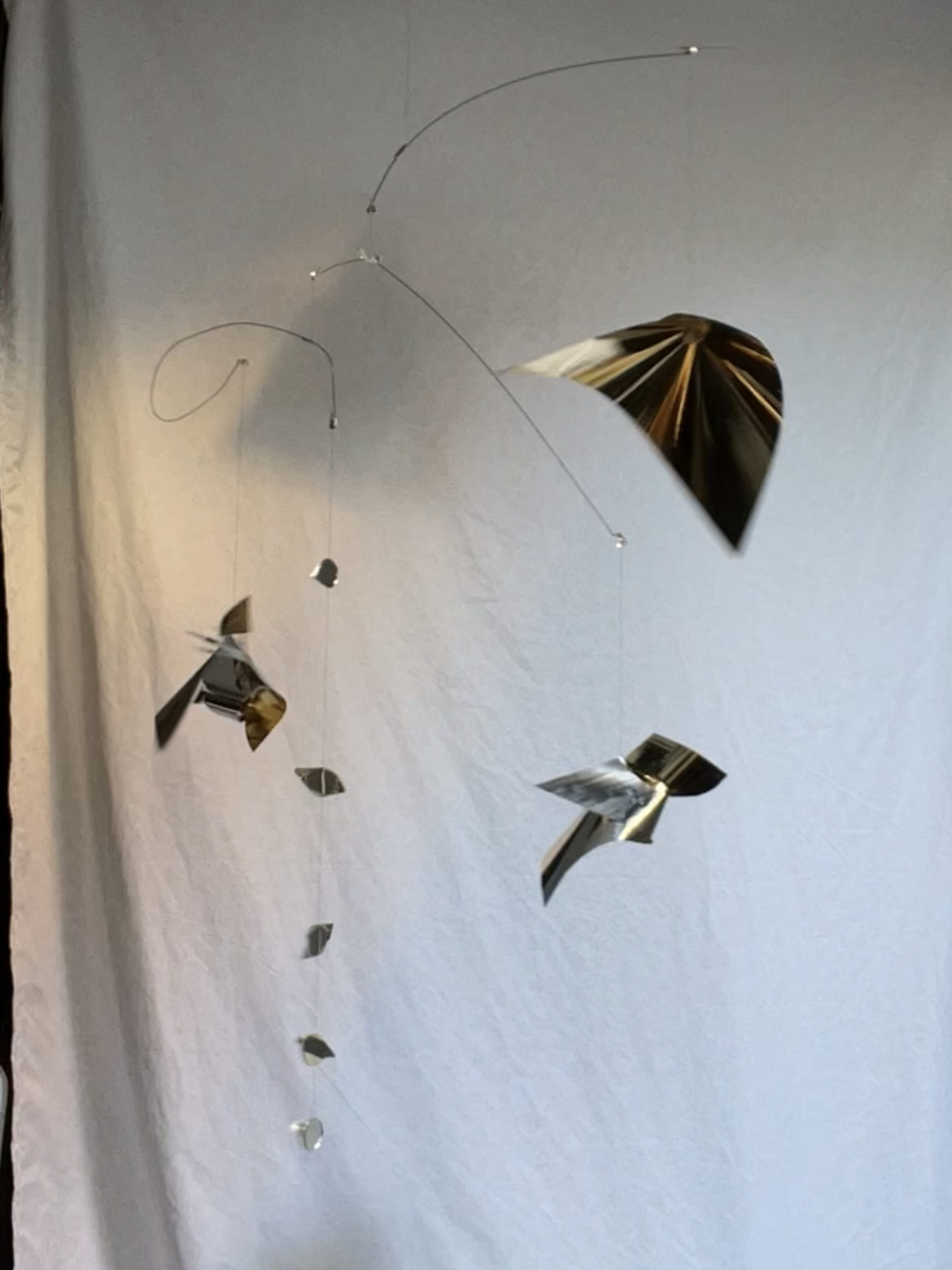Mylar sculpture installation for Reentry
